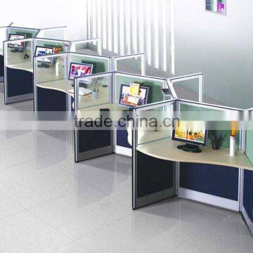 Best Selling Office Call Center Cubicles With Fabric & Glass Panels(SZ-WST651)