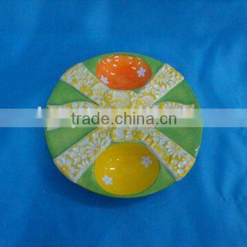 New Ceramic egg plate