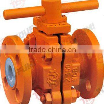 Midsplit Teflon Lined Ball Valve ANSI