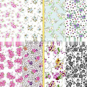 High qualit floral printed lycra swimwear fabric for girls swimwear and underwear