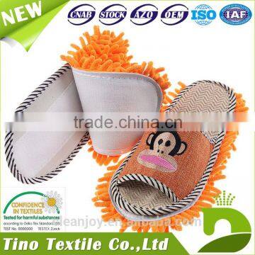 Microfiber Dusting Slippers Good Quality Chenille Floor Washable Indoor Slippers