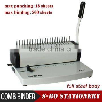 Spiral book binding machine
