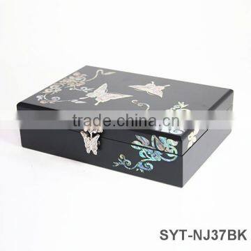 High end mother of pearl wooden jewelry box beijing