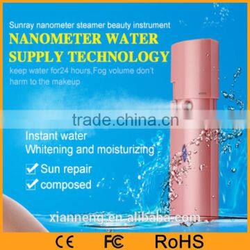 Portable Electronic Female Skin Care Sliding Nano Facial Steamer Sprayer Device for travel