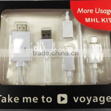 Mini Cable to av Converter Female to Vga Male Cable Micro Usb Mhl Wire photo-2