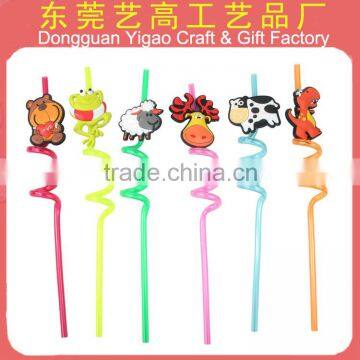 Eco-friendly Colorful Soft Pvc Art Straws for Drinks photo-3