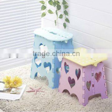 Lovely plastic foldable stool folding stool for travel