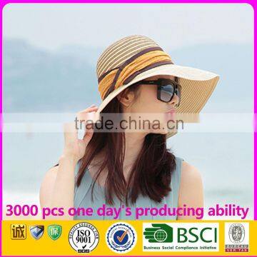 Wide Brim Foldable Floppy Sun Hats For Women Wholesale Straw Hat