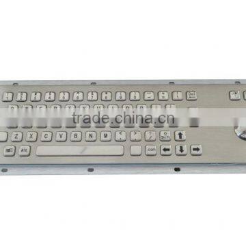 High Quality USB Ps/2 IP65 Metal Keyboard With Optical Trackball photo-2