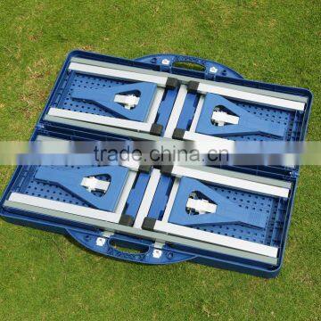 Portable Blue Plastic Outdoor Folding Table and Chairs photo-3