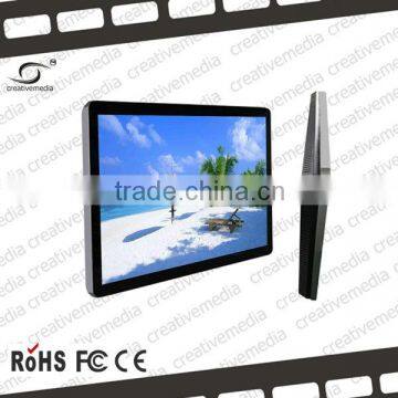 18.5" wall mount led WiFi network touch screen kiosk ad player indoor digital media android 4.0/4.2