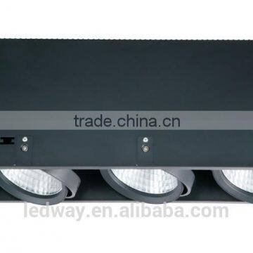 3*60W LEDWAY LED Indoor Three-head Slim Trim Grille Spot Lamp Without Decoration Plat IP20