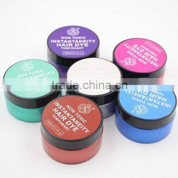 Professional hair color cream Temporary Non Allergic Hair Dye 100g/pcs