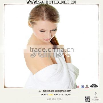 Hotel White Color 100% Cotton Terry Bathrobe