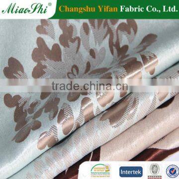 modern 100%polyester woven jacquard dodging satin fabric for curtain