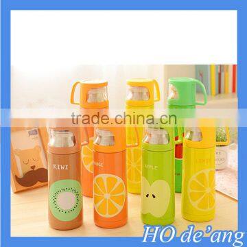 HOGIFT Korean fruit vacuum cup drinking glass cover cup