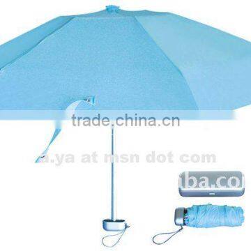 6panels portable mini folding promotional umbrella