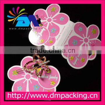 hair accessory Paper Flower-shaped Printed Card