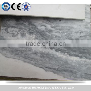 Cloudy grey wall decorate marble slab