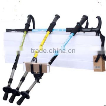 Hiking mountaineering outdoor ultralight trekking poles telescopic folding walking cane walking stick cane outdoor