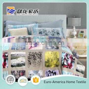 Beautiful Digital Print Wedding Bed Sheet Set Bedding Set