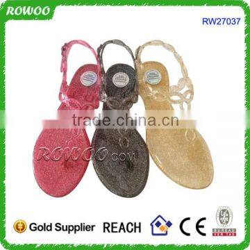 Transparent ladies jelly flip flops sandals