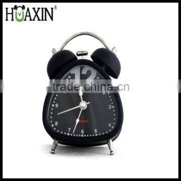 Fashion Metal Casting Traveling Twin Bell Wake up Light Alarm Clock