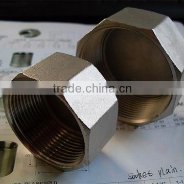 type ss316 stainless pipe fitting hexagon cap