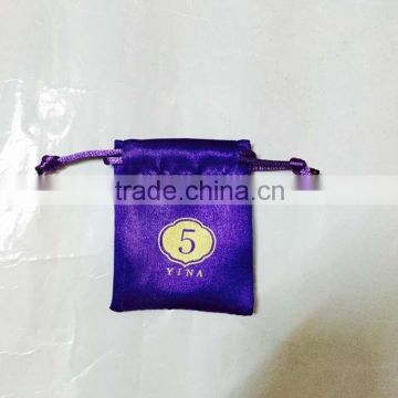 Luxury Custom made satin bags pouches,sapphire blue,custom made jewelry pouches satin