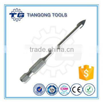 High quality hex shank glass drill