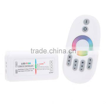 Touch Screen 2.4G 3*4A Wireless Remote Control + RF Controller for RGB Color LED Strip /LED Light Bulb /Downlight DC12-24V