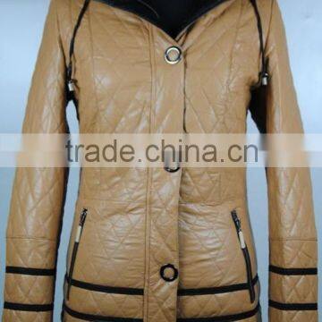 2015 -2016 Top sales high quality coat women fake leather jacket with hood