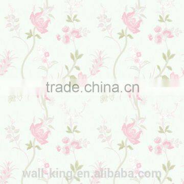 new leaf design wall paper light color