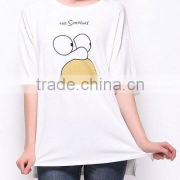 Women's New T-shirt 2015 Summer 5 Minutes of Sleeve Printing Modal of Sexy Transparent t Shirt for Women photo-4