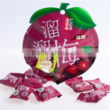 custom printing dried fruits snacks candy packaging bag with shared sachets