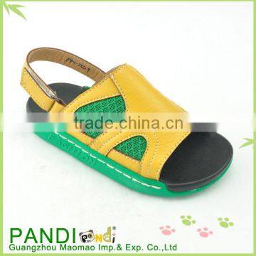 Guangzhou factory newest fashion boys leather sandals