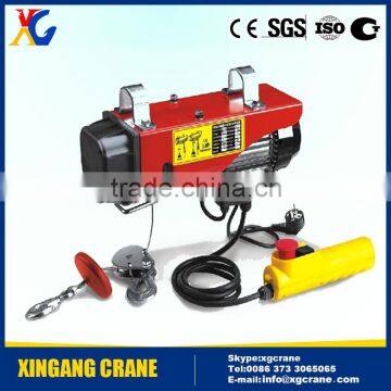 Hot Sale PA 100KG 200KG Mini Electric Wire Rope Hoist