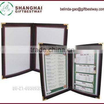 sample menu card with good quality and smaller MOQ