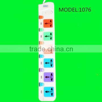 6 gang power supply generator off on on toggle industrial electric switch outlet multi extension cord with fuse 13a socket