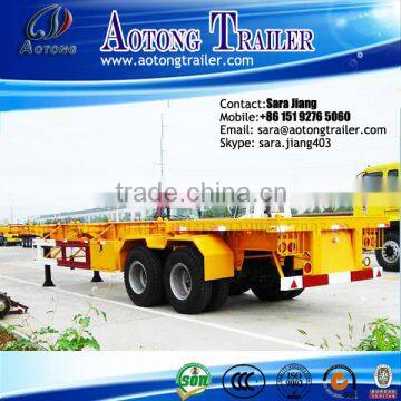 2016 brand new 20-40ft Container Truck Semi Skeletal Trailer Frame / Chassis from 20-80Tons