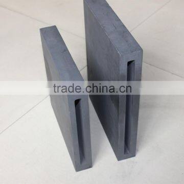 High density graphite die for copper continous casting