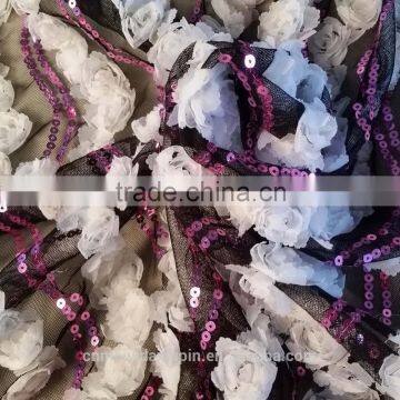 Special 3d Sequin Embroidery Fabric Laces Designs in Pakistan