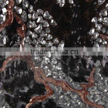 Sequin Embroidery Cloth;3mm 3mm +3mm Gold Embroidery Cloth;Polyester Fiber;dress, Home Textile Toys Crafts Use photo-5