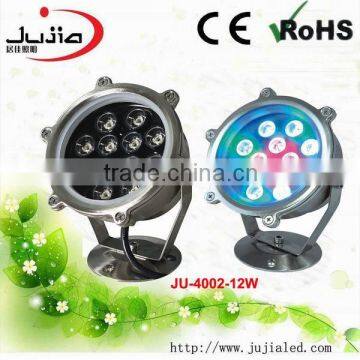 12W Stainless Steel Housing IP68 Led Underwater Swimming Pool light (ju-4002)