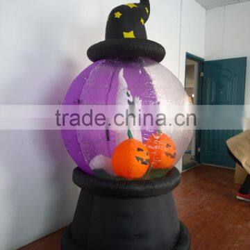 DJ-XT-12 Inflatable Halloween Boo Ball Ghost With Two Inflatable Pumpkin