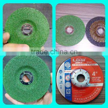 485 4inch grinding wheel 100*6*16 for stainless steel DEPRESSED CENTER WHEEL