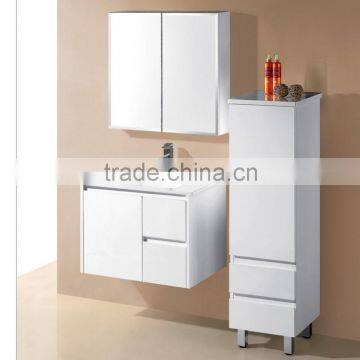 Soft closing modern solid wood bathroom cabinet vanity