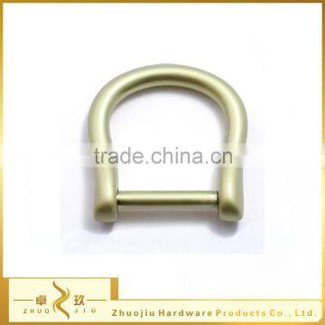 Zinc alloy gold nickel free metal d ring d shape ring with removable pin