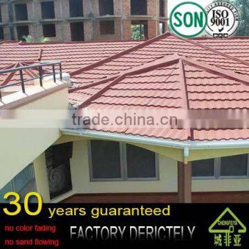 real HIGH QUALITY FACTORY ALUMINUM ZINC ALLOY STONE COATED METAL ROOFING TILES and VALLEY TRAY