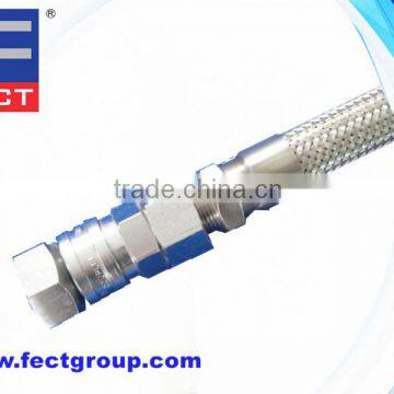 Flexible Metal Hose with Quick on/off Valve Coupling